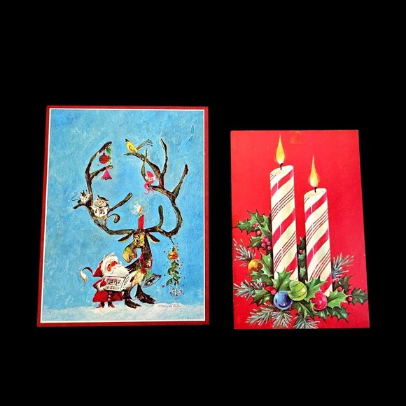 Tin Toy Soldier Instant Vintage Christmas Collection Hankie Decor Bundle - Picture 3 of 13